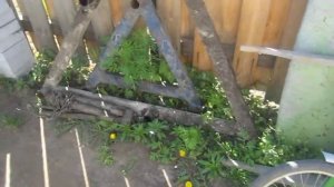 Наконец-то доделали терассу из досок на даче.