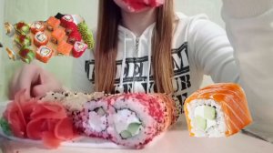 MUKBANG СУШИ И РОЛЛЫ