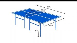 Table tennis table size | table tennis | sports information