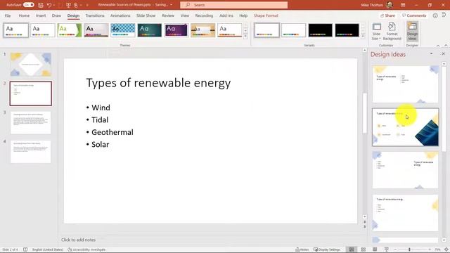 Design ideas in PowerPoint - use PowerPoint Designer to make your presentations look great