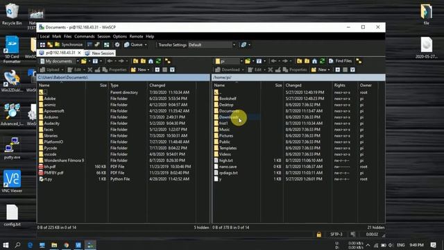 Raspberry pi wireless data transfer | How to transfer files from pc to raspberry pi | rpi4 | HINDI