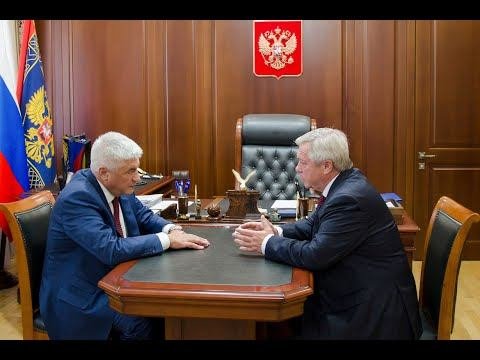 Владимир Колокольцев провел встречу с губернатором Ростовской области Василием Голубевым