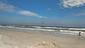 Хуахин Тайланд пляж в декабре и кайтер