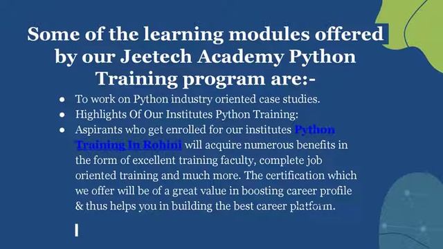 Best Python Institute In Delhi | Jeetech Academy