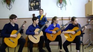 156 Ансамбль гитаристов  AVA г  Лесозаводск Хава Нагила О  Зубченко