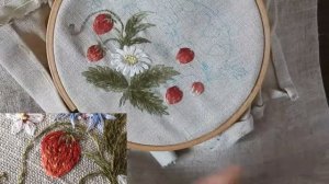 "Summer bouquet" free  embroidery pattern  / Вышивка гладью "Летний букет" бесплатная схема вышивки