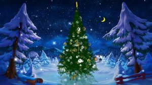 Волшебный, сказочный НОВОГОДНИЙ ФУТАЖ с 3D Ёлочкой. New year. Christmas Tree 3D.
