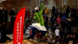 Daniel Bodin.Фристайл на снегоходах.Русская механика.avi