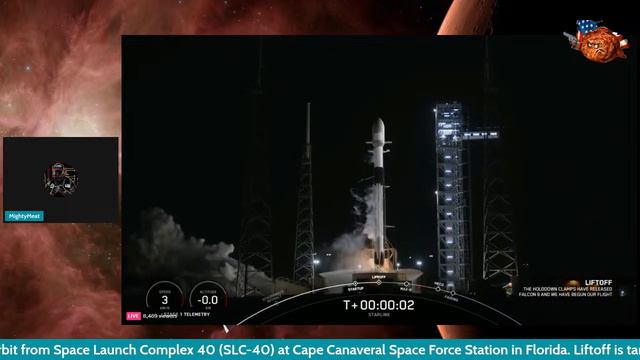 Falcon 9 launch of 23 Starlink satellites to low-Earth orbit from Space Launch Complex 40 смотреть онлайн