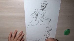 Рисунок №10. Принцессы Дисней. Золушка.