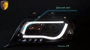 Тюнинг фары Ауди А6 С5 / Headlights Audi A6 C5 97-00 V2