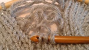 косичка из спущенных петель спицами