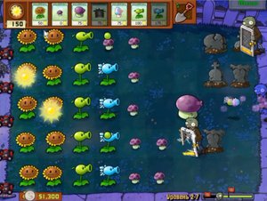 Plants vs Zombies / Adventure 1 Night 7 / Растения против Зомби / Прохождение