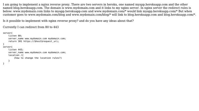 DevOps & SysAdmins: nginx reverse proxy redirect between two heroku server смотреть онлайн