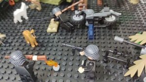 диорама из лего "бой с Немцами" часть 2.