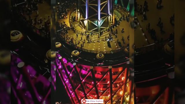 Top View of Canton Tower | Canton Tower, Guangzhou, Guangdong Province China |Night View| Pak-China