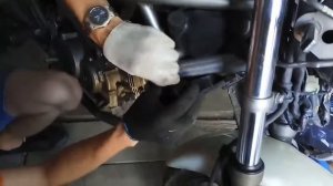 Устранение пробки,  в системе охлаждения,  мотоцикла Honda VTR 250