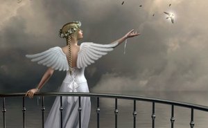 Стихи АНГЕЛ МНЕ НАВЕИВАЕТ РИФМЫ. Автор стихов и чтец - Марина Лагно.