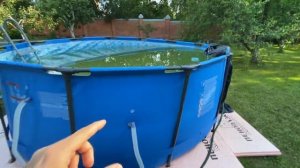 УСТАНОВКА КАРКАСНОГО БАССЕЙНА BESTWAY 366 на 122 / КАК ЧИСТИТЬ БАССЕЙН?