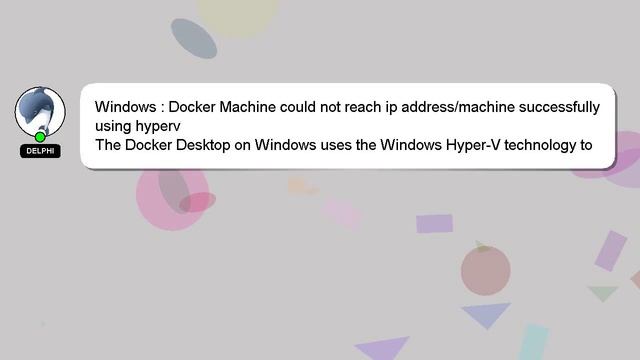 Windows : Docker Machine could not reach ip address/machine successfully using hyperv смотреть онлайн