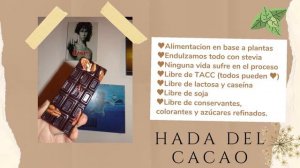 Hada Del Cacao , chocolates premium con stevia