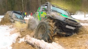 OFF ROAD Заруба Уаз Патриот на 47 тракторах, УАЗ на порталах, бешеная Нива Лёд который ломает всё