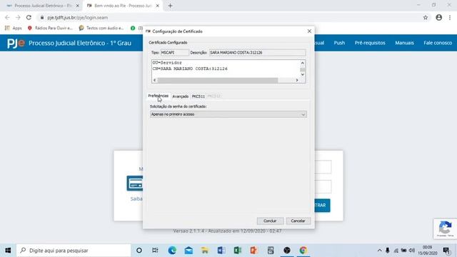 PJE - Erro - Conjunto de chaves não existe смотреть онлайн