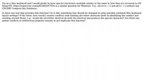 Unix & Linux: Mac-style option/alt key special characters on Linux
