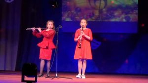 неудачное свидание .А. Цфасман.  Флейта Шевцова Ксения, Кларнет Фролова Алина.