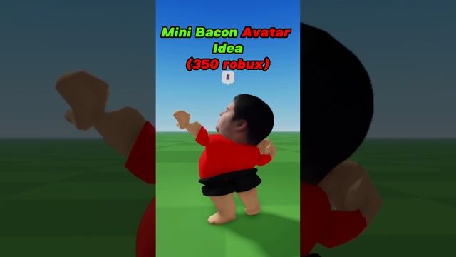 Mini Bacon Avatar idea ? #roblox #robloxedit #shorts