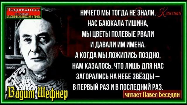 Детство , Вадим Шефнер , Советская Поэзия, читает Павел Беседин смотреть онлайн