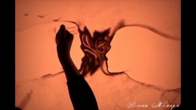 В городе осень. Песочная анимация Елены Жемиря смотреть онлайн