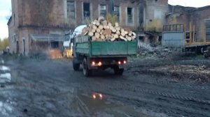 самосвал газ 66. вездеход.. Сколько влезет дров м³ ? #firewood / #дрова /