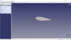 Fluid Simulation CFD  Airfoil NACA 0020  CAD creating  Part 1/3  FreeCad