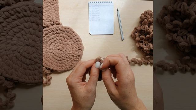 Вязание круга из Ализе Пуффи Файн смотреть онлайн