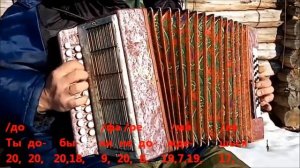 Чёрный ворон (разбор на гармони)