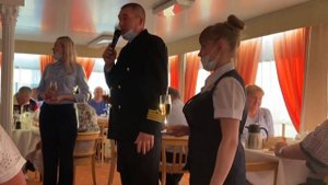 Капитанский ужин на теплоходе «Фёдор Достоевский»