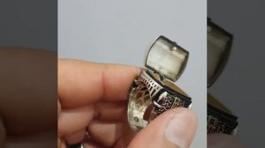 Кольцо тайник с крышкой перстень из серебра ручной работы в виде храма