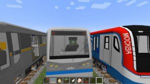 Новые поезда метро в майнкрафт