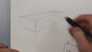 2 point perspective tutorial - sketching coffee tables Part 2