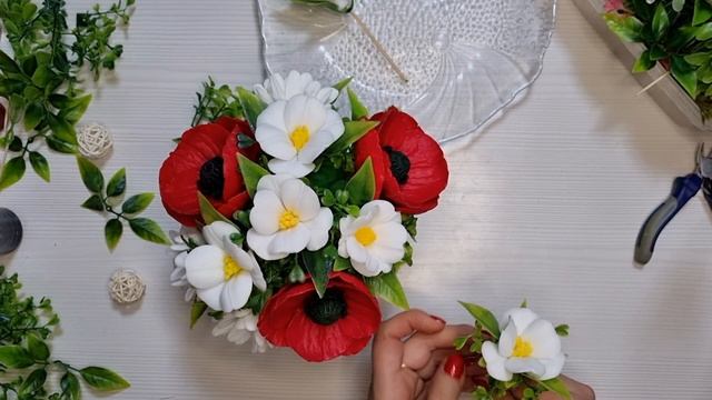 Мыловарение. Букет из мыльных цветов. чудесные маки от формадела группа в вк Дёмкиных