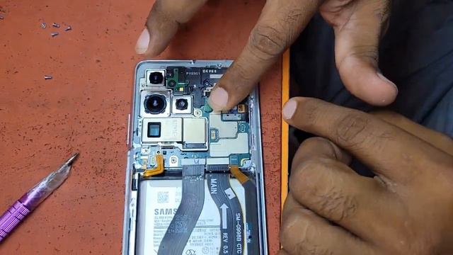 Замена экрана Samsung Galaxy S21 Ultra Cracked Phone Restoration LCD Screen Replacement