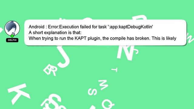 Android : Error:Execution failed for task ':app:kaptDebugKotlin' смотреть онлайн