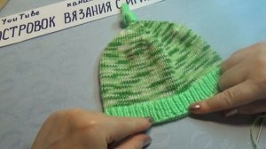 ШАПОЧКА ДЛЯ НОВОРОЖДЕННОГО С УЗЕЛКОМ. ЛЕГКО И ПРОСТО #233