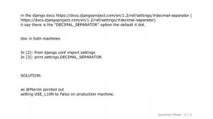 Django : Why django uses a comma as decimal separator