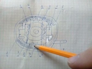 передний барабанный тормоз Москвич.