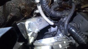 VW Touareg 2013 Горит Check Engine-Замена насоса ОЖ