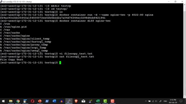 Docker Container Copy Diff Demo - video 14