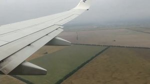 Approaching and landing to Boryspil international airport