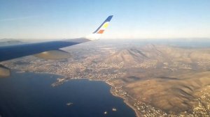 Landing at Athens Airport: Chisinau(KIV)-Athens(ATH) 9U869 Embraer E190 Air Moldova